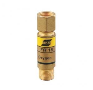 ESAB Flash Back Arrestors FR 18 Single For Oxygen, 4300100426